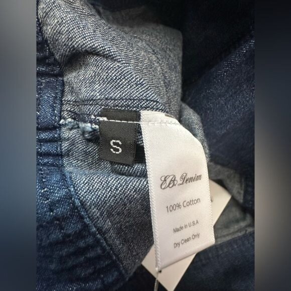 EB Denim Modular Denim Cargo Skirt in Midnight - Picture 10 of 13